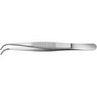 Anatomische Pinzetten - 1 db, gebogen, 130 mm - BD035R