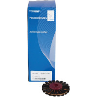 TOPDENT puha bőr kefével - csomagolási darab 12 2 soros m. Letétek, közepesen kemény, Chungking 15 mm, 55 mm Ø