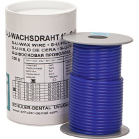 S-U-WACHSDRAHT Rolle 250 g blau, Ø 3,5 mm, mittel hart