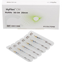 HyFlex® CM, NiTi, reszelő utántöltések, 25 mm, Taper.04 ISO 030, 6 darab