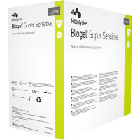 Biogel® Super-Sensitive - Packung 50 Paar puderfrei, stroh, Größe 7 - 82570