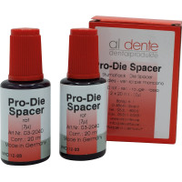PRO-Die Spacer Packung 2 x 20 ml piros, transparent