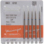 Diamanten 863, gyémántcsiszoló, kék, ISO 018, HP, 5 darab