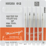 Fúró (ISO 12), Kézidarab (HP, Ø 2,35 mm, ISO 104, 44,5 mm) ISO 12 forgó, Keményfém, 5 darab