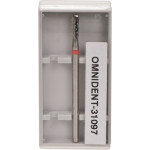 Omni (129), Labor frézer (Keresztfogazás), Kézidarab (HP, Ø 2,35 mm, ISO 104, 44,5 mm) ISO 23 finom, Keresztfogazás, Keményfém, 1 darab