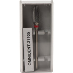 Omni (251), Labor frézer (Keresztfogazás), Kézidarab (HP, Ø 2,35 mm, ISO 104, 44,5 mm) ISO 60 finom, Keresztfogazás, Keményfém, 1 darab