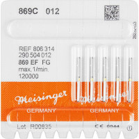 Diamanten 869, gyémántcsiszoló, sárga, ISO 012, FG, 5 darab
