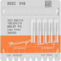 Diamanten 852, gyémántcsiszoló, sárga, ISO 016, FG, 5 darab