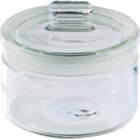 Vattatartó, (40 x 65 mm), autoklávozható, Üveg, 1 darab