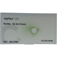 HyFlex® CM, NiTi, reszelő utántöltések, 21 mm, Taper.04 ISO 015, 6 darab