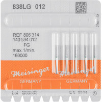 Diamanten 838L, gyémántcsiszoló, zöld, ISO 012, FG, 5 darab