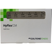 HyFlex® CM, NiTi, reszelő utántöltések, 21 mm, Taper.04 ISO 040, 6 darab