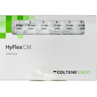 HyFlex® CM, NiTi, reszelő utántöltések, 21 mm, Taper.04 ISO 050, 6 darab