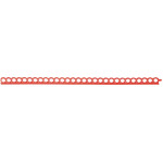 Lyukretenció, (125 x 7 mm), piros, 7 mm x 127 mm, 25 darab