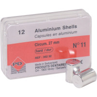 Aluminiumhülsen - 12 darabos csomag, hart, Nr. 11 - 352 32 Aluminiumhülsen - 12 darabos csomag, hart, Nr. 11 - 352 32