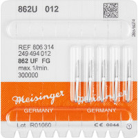 Diamanten 862, gyémántcsiszoló, fehér, ISO 012, FG, 5 darab