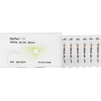 HyFlex® CM, NiTi, reszelő utántöltések, 25 mm, Taper.06 ISO 020, 6 darab