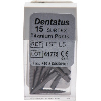 Classic Surtex Titan Wurzelstifte - Packung 15 Stück 11,8 mm, Ø 1,65 mm, Größe 5 - TST-L5