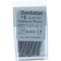 Classic Surtex Titan Wurzelstifte - Packung 15 Stück 17 mm, Ø 1,65 mm, Größe 5 - TST-SL5