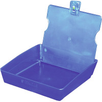 Munkatál, (203 x 203 x 60 mm), kék, Műanyag, 1 darab