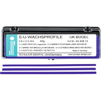 alsó állkapocs kengyel, (3,8 x 2,5 mm), Rudak, kék, 65 g, 1 Csomag