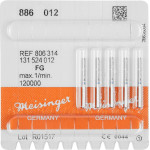 Diamanten 886, gyémántcsiszoló, kék, ISO 012, FG, 5 darab