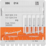 Diamanten 886, gyémántcsiszoló, kék, ISO 014, FG, 5 darab