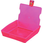 Munkatál, (203 x 203 x 60 mm), piros, Műanyag, 1 darab