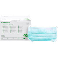 BARRIER® OP-Maske Standard - Packung 60 Stück grün, Bindebänder extra lang, geringer Atemwiderstand