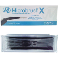 Microbrush® X Applikatoren - 100 darabos csomag, fekete - PX100