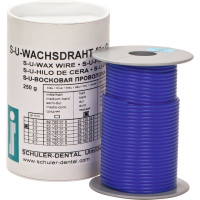 S-U-WACHSDRAHT Rolle 250 g blau, Ø 3 mm, hart