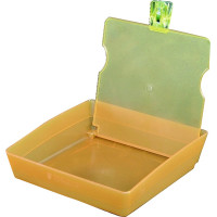 Munkatál, (203 x 203 x 60 mm), sárga, Műanyag, 1 darab