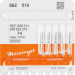 Diamanten 862, gyémántcsiszoló, kék, ISO 016, FG, 5 darab