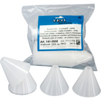 Önto tölcsér (W), fehér, átlátszó, Műanyag, 50 darab