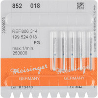 Diamanten 852, gyémántcsiszoló, kék, ISO 018, FG, 5 darab