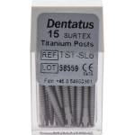 Classic Surtex Titan Wurzelstifte - Packung 15 Stück 17 mm, Ø 1,8 mm, Größe 6 - TST-SL6