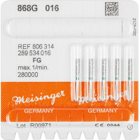 Diamanten 868, gyémántcsiszoló, zöld, ISO 016, FG, 5 darab