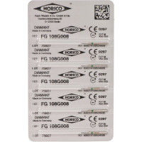 Diamant FG 108, gyémántcsiszoló, zöld, ISO 008, 5 darab