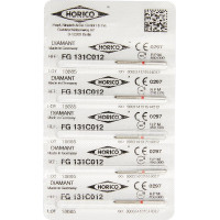 Diamant FG 131, gyémántcsiszoló, piros, ISO 012, 5 darab
