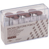 Brown Silicone Points (113), Szilikon polírozó, Kézidarab (HP, Ø 2,35 mm, ISO 104, 44,5 mm) Torpedó, barna, 30.000 f/p, 12 darab