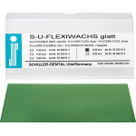 Flexiwachs, (150 x 75 x 0,5 mm), Öntoviasz, Lapok, sima, zöld, 0,5 mm, 15 darab Flexiwachs, (150 x 75 x 0,5 mm), Öntoviasz, Lapok, sima, zöld, 0,5 mm, 15 darab