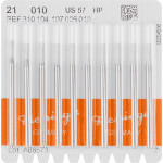 Stahlbohrer 21, acél-fúró, ISO 010, HP, 10 darab