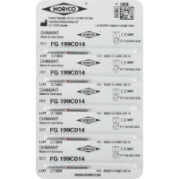 Diamant FG 199, gyémántcsiszoló, piros, ISO 014, 5 darab Diamant FG 199, gyémántcsiszoló, piros, ISO 014, 5 darab