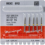 Diamanten 863 Packung 5 Diamanten gelb ISO 012, FG