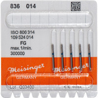 Diamanten 836, gyémántcsiszoló, kék, ISO 014, FG, 5 darab
