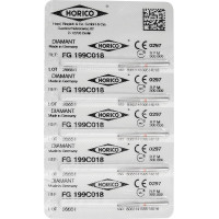Diamant FG 199, gyémántcsiszoló, piros, ISO 018, 5 darab Diamant FG 199, gyémántcsiszoló, piros, ISO 018, 5 darab