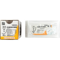 ETHIBOND EXCEL - 12 darabos csomag, zöld, 45 cm, DA VISI-BLACK, USP 3-0, Stärke 2 - 18535G