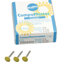 CompoMaster, kompozit polírozó, durva, KN7, RA, 3 darab
