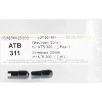Ohroliven - Packung 2 Stück schwarz, neue Ausführung, 25 mm, für ATB - ATB 311