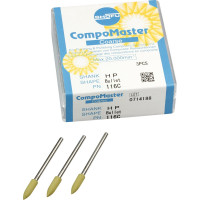 CompoMaster, kompozit polírozó, durva, henger, HP, 3 darab